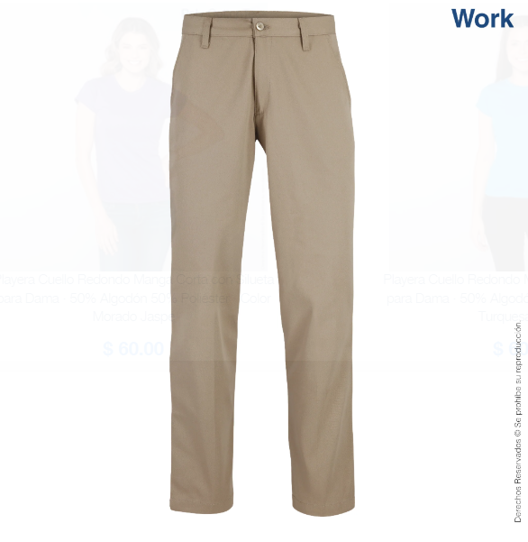 Pantalón de Gabardina Personalizado – Bordado o Impresión DTF a Color